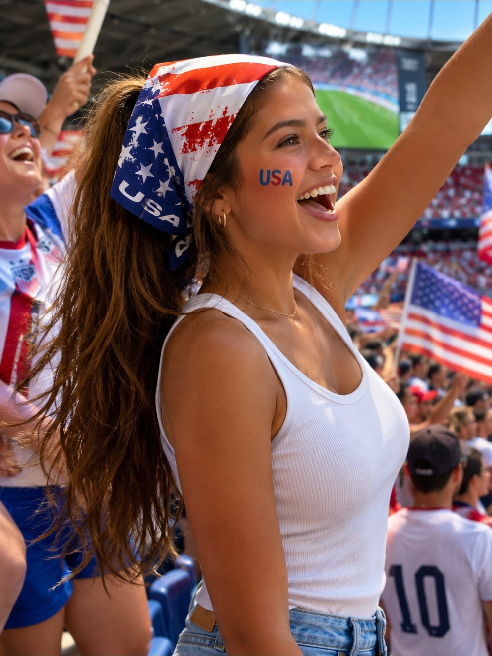 FIFA World Cup 2026 USA Bandana NWT Official Licensed Soccer Fan Scarf - Picture 2 of 7